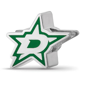 Black Bow Jewelry Sterling Silver Dallas Stars NHL Bead Charm - 1 of 4
