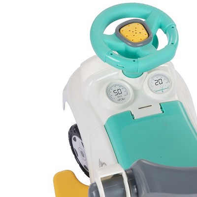 Dolu 3-in-1 White Green Yellow Toddler Ride-On Car