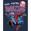 Men's Marvel Dad You're Amazing Like Spider-Man Long Sleeve Shirt - 2 of 4