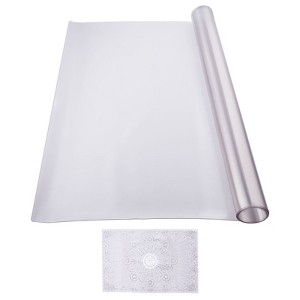 VEVOR Plastic Table Cover, 42 x 60 Inch 1.5 mm Thick Frosted Table Protector, Rectangle PVC Desk Mat, Waterproof & Easy Cleaning, Transparent - 1 of 4