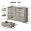 Jojoka Drawers Dresser for Bedroom,Chest of Drawers with Wide Metal Handle - 2 of 4