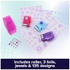 Shimmer Me Body Art Kit by Cool Maker—135 Temporary Tattoos, 3 Metallic Foil Cartridges, Jewels, Roller, Double-Sided Stickers—DIY Girls' Craft Kit - 3 of 4
