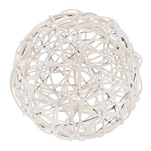 Unique Bargains Wicker Rattan Decorative DIY Crafts Balls for DIY Crafts 7.9 Inch 1 Pc - 1 of 4