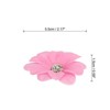 Unique Bargains Faux Silk Multi-layered Handmade Artificial Flowers Purple White Pink Bulk - 2 of 4