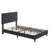 Twin Bed Frame Upholstered Platform Bed Frame with Fabric Headboard - 2 of 4