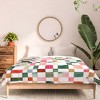 Ninola Design Watercolor checker Yuletide Comforter + Pillow Sham(s) - Deny Designs - 3 of 3