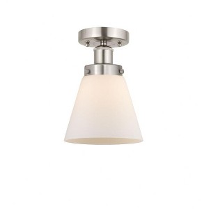Cone - 1 Light Semi-Flush Mount In Industrial Style-8.25 Inches Tall and 6.5 Inches Wide - 1 of 1