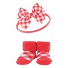Hudson Baby Infant Girls Headband and Socks Giftset, Watermelon, One Size - 4 of 4