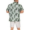 LA LEELA Mens Hawaiian Shirts Short Sleeve Button Down Shirt Men's Vacation Shirts Summer Beach Casual Tropical Shirts for Men Funny M Coconut, Grey - 3 of 4
