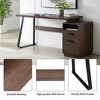 NicBex Writing&Reading Desk Table for Study,Home Office,65" Computer Table with Built-In Dresser,Including 2 Drawers&1 Shelf,Home Workstation,Walnut - 4 of 4