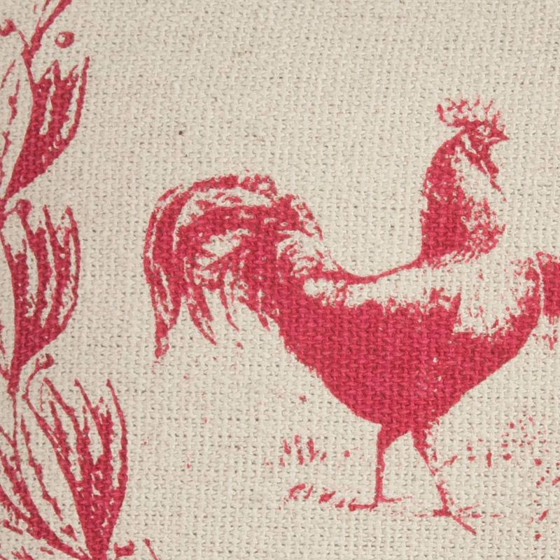 20"x20" Oversize Roosters Poly Filled Square Throw Pillow - Rizzy Home, 2 of 6