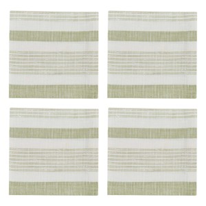 Split P Dawson Striped Green Napkin Set of 4 - 1 of 4