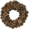HomeRoots 16" Brown Pinecone Preserved Wreath - 4 of 4