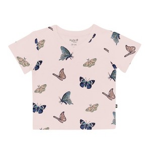 Toddler V-Neck Tee in Blush Butterfly - 1 of 1