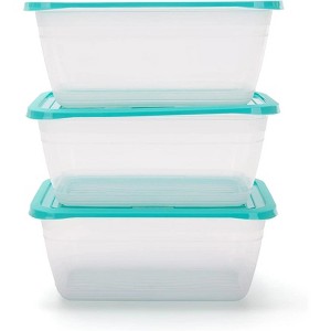 Food Storage Containers (Large 4L, 6 Piece - 3 Lids, 3 Containers) - 1 of 2