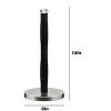 Jiallo Paper Towel Holder with Black Ridges, faux crystal top - 2 of 3