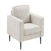 Upholstered Armchair Single Sofa Chair, Dirt-resistant Chenille Modern Upholstered Love Seat Accent Chair - 4 of 4