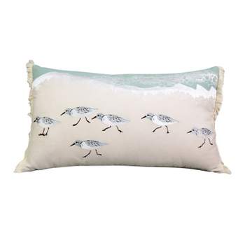 RightSide Designs Sandpiper Indoor Cotton Lumbar Throw Pillow