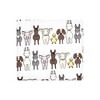 Hudson Baby Cotton Flannel Receiving Blankets Bundle, Farm Friends Grey, One Size - 3 of 4