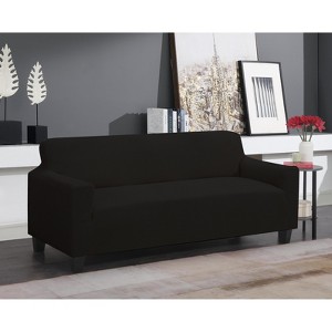 J&V TEXTILES Super Stretch Sofa Slipcover – Spandex Non Slip Soft Couch Sofa Cover, Washable Furniture Protector - 1 of 4