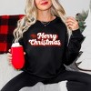Simply Sage Market Women's Graphic Sweatshirt Merry Christmas Hat - 3 of 4