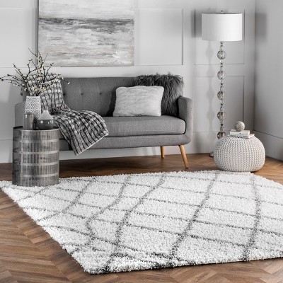 Nuloom Alvera Easy Shag Area Rug, 4' x 6', White