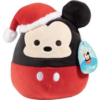 Squishmallow 8" Disney Mickey Mouse- Official Kellytoy Plush- Cute and Soft Holiday Stuffed Animal Toy - Great for Kids