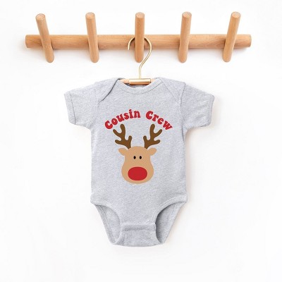The Juniper Shop Cousin Crew Reindeer Baby Bodysuit