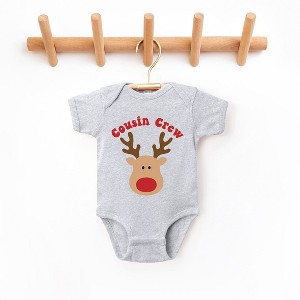 The Juniper Shop Cousin Crew Reindeer Baby Bodysuit - 1 of 3