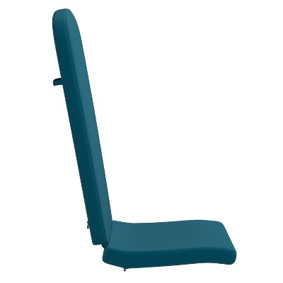 Teal High-Back Adirondack Chair Cushions for Indoor/Outdoor Use