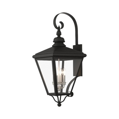 Livex Lighting Adams 4 - Light Wall Light in  Black/Brushed Nickel