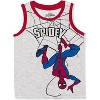 Marvel Boy's 2-Pack Spider-Man Graphic Sleeveless Tank Top Shirts - Red/Grey, Size 7 - 3 of 4