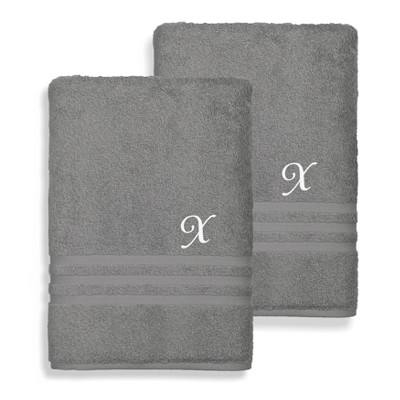 Linum Home Textiles 100% Turkish Cotton 2PC Denzi Bath Towel Set
