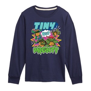 Boys' - Teenage Mutant Ninja Turtles Mutant Mayhem - Tiny But Mighty Long Sleeve Graphic T-Shirt - 1 of 3
