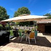 PURPLE LEAF Outdoor Cantilever Umbrellas with Base Large Patio Umbrella Offset Umbrella 360 Degree Rotation - 3 of 4