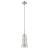 Livex Lighting Art Glass 1 - Light Pendant in  Brushed Nickel - 2 of 4