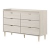 South Shore 65.25" 2 Door Helsy Storage Unit Natural Walnut: Laminated Particle Board, 6 Shelves, Office Cabinet - 2 of 4