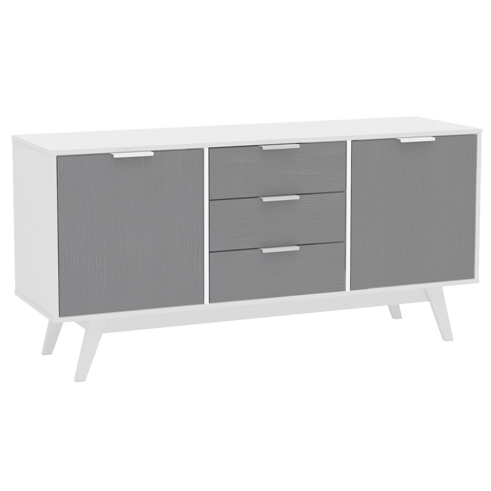 Shard Buffet White/Gray - Polifurniture
