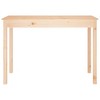vidaXL Dining Table - Multifunctional Solid Pine Wood Desk - Kitchen/Restaurant Furniture - Stable Frame - 43.3"x21.7"x29.5" - 3 of 4