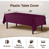 Crown Display 54 in. x 108 in. Plastic Tablecloth - 12 Pack - 3 of 4