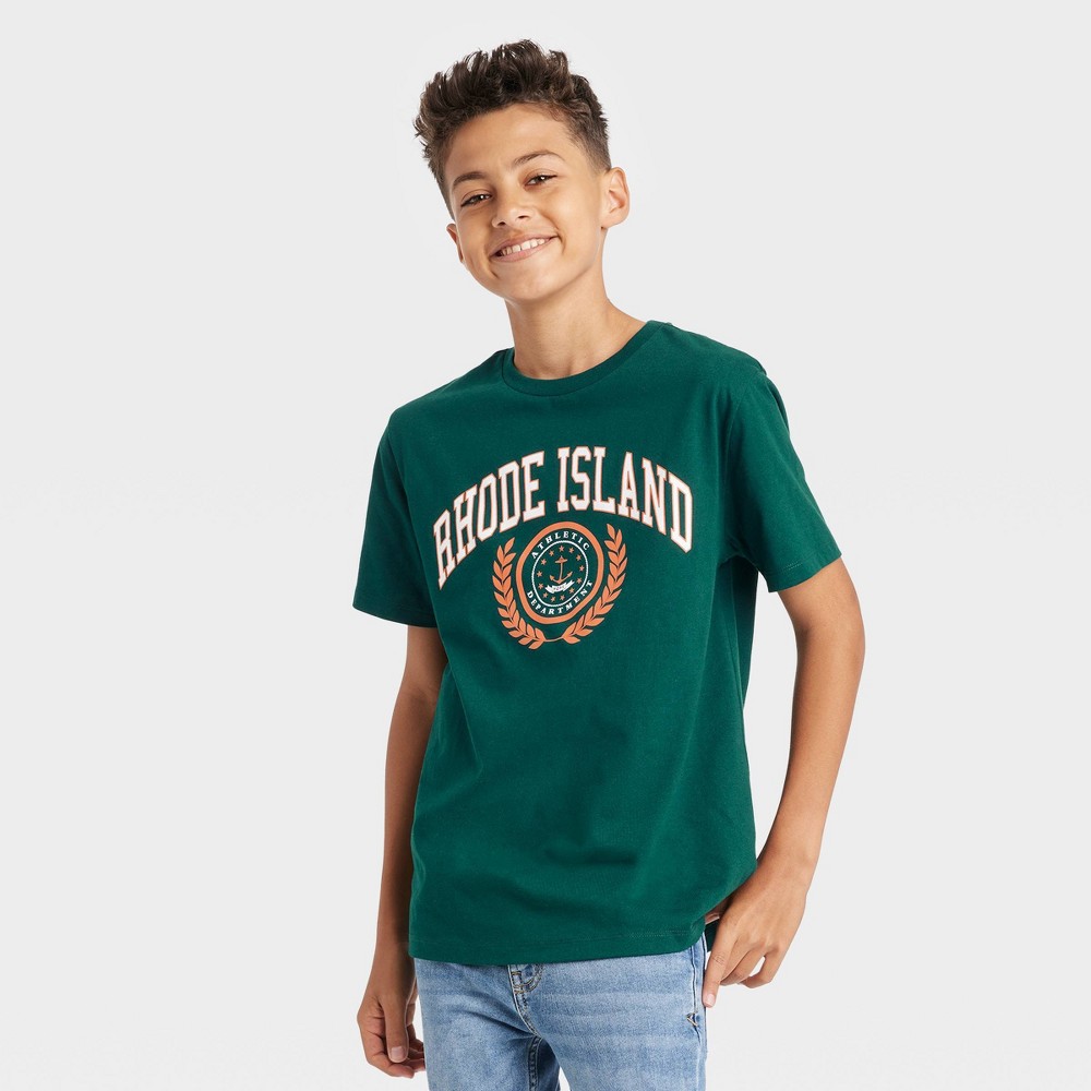 Boys' Rhode Island Short Sleeve Graphic T-Shirt - art class Dark Turquoise L