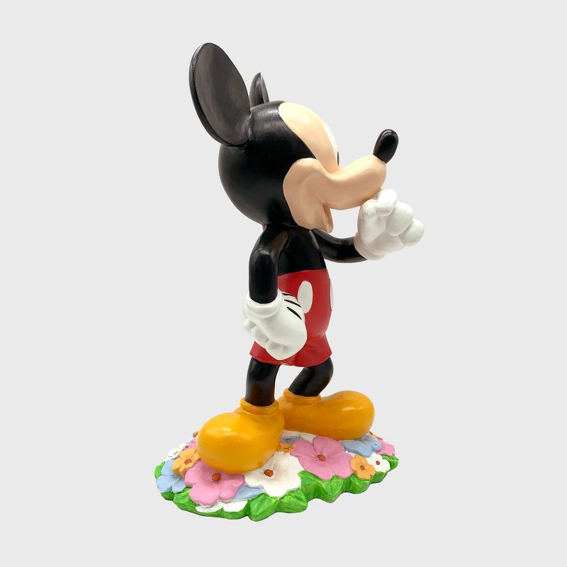 Disney 18" Mickey Mouse With Flowers Resin Statue, 3 of 6