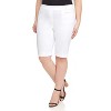 Rekucci Curvy Woman Ease into Comfort Pull-On Modern City Shorts with Tummy Control and Real Pockets - 4 of 4
