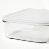 6pc (Set of 3) Glass Food Storage Container Set Clear - Figmint™