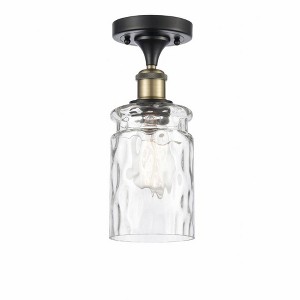 Candor - 1 Light Semi-Flush Mount In Industrial Style-13 Inches Tall and 4.75 Inches Wide - 1 of 1