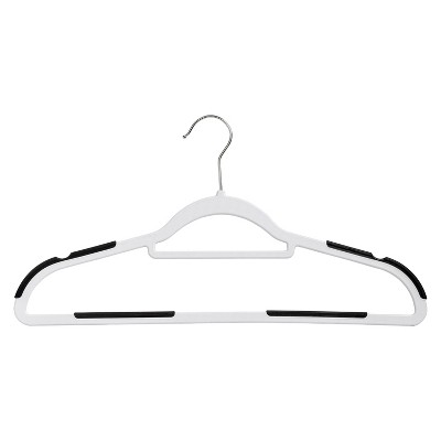 Songmics Plastic Hangers 50 Pack, Space-saving Clothes Hangers Black :  Target