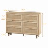 Bella Depot 43.31"6-Drawers Rattan Storage Cabinet - 4 of 4