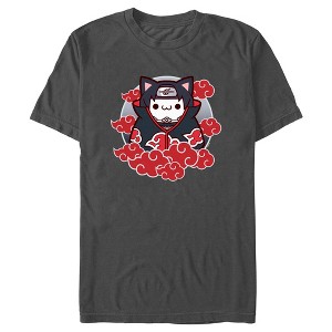 Men's Naruto Nyaruto Itachi Classic Akatsuki Symbols T-Shirt - 1 of 4