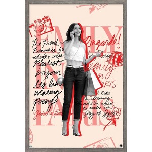 Trends International Emily In Paris - Scribble Framed Wall Poster Prints - 1 of 4