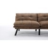 CAVINAS Modern Folding Sofa, Upholstered Convertible Sofa, Versatile 2-in-1 Sofa Bed, Loveseat Sofa with Adjustable Armrests and Backrest - 3 of 4